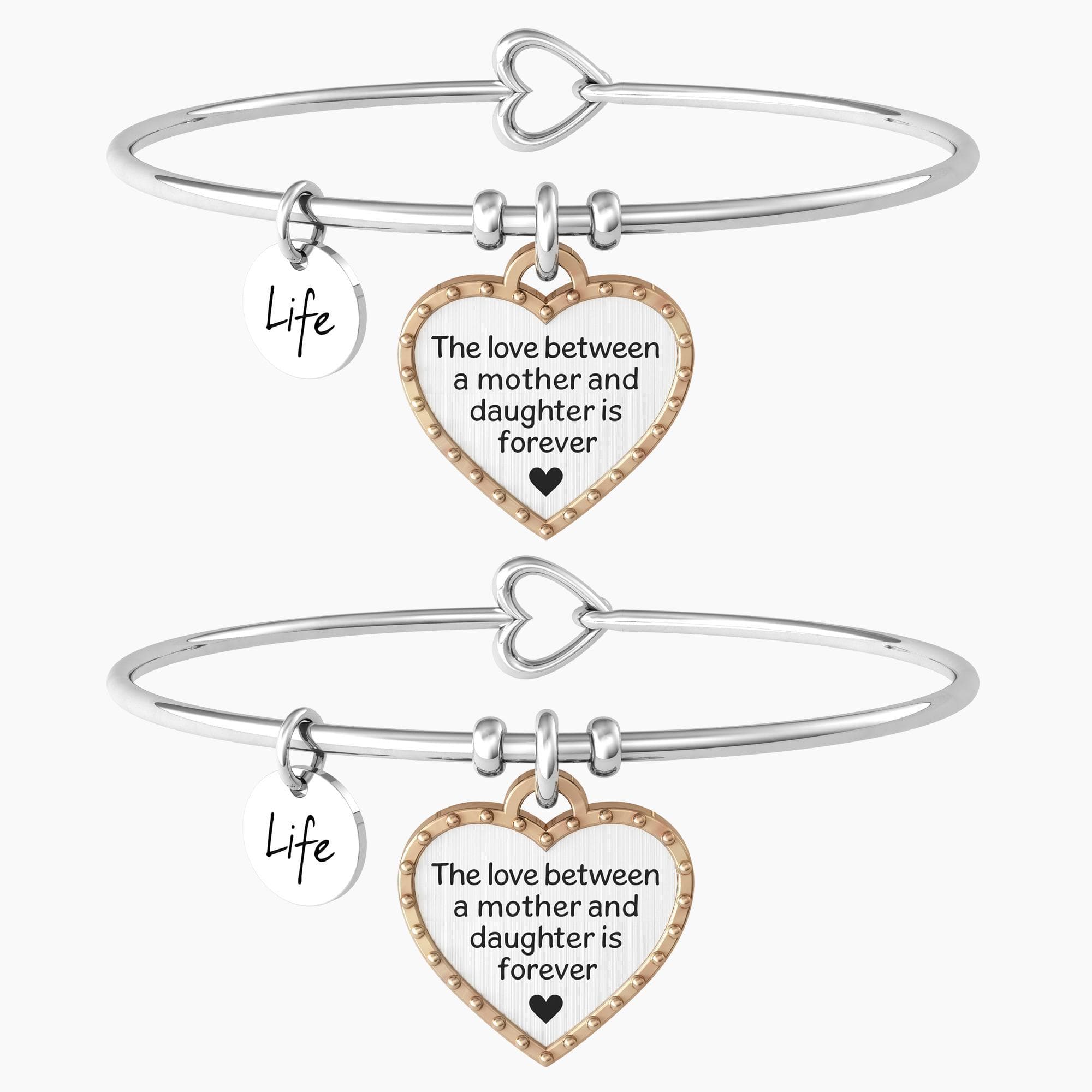 KIDULT - Set di bracciali mamma e figlia con ciondolo cuore  MAMMA - FIGLIA | FOREVER in Bracciali Alba Gioielli - Casoria, commercioVirtuoso.it