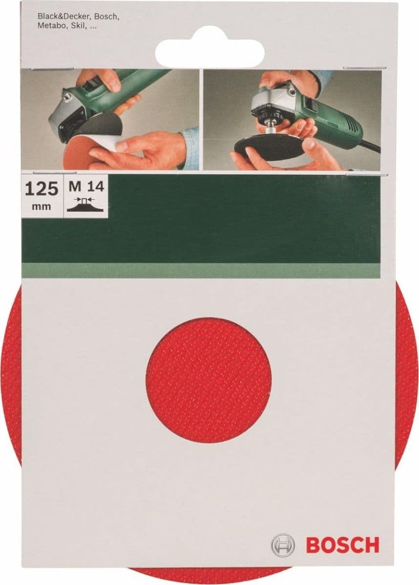 BOSCH - PLATORELLO A STRAPPO X FOGLI ABRASIVI IN CARTA X SMERIGLIO D.125