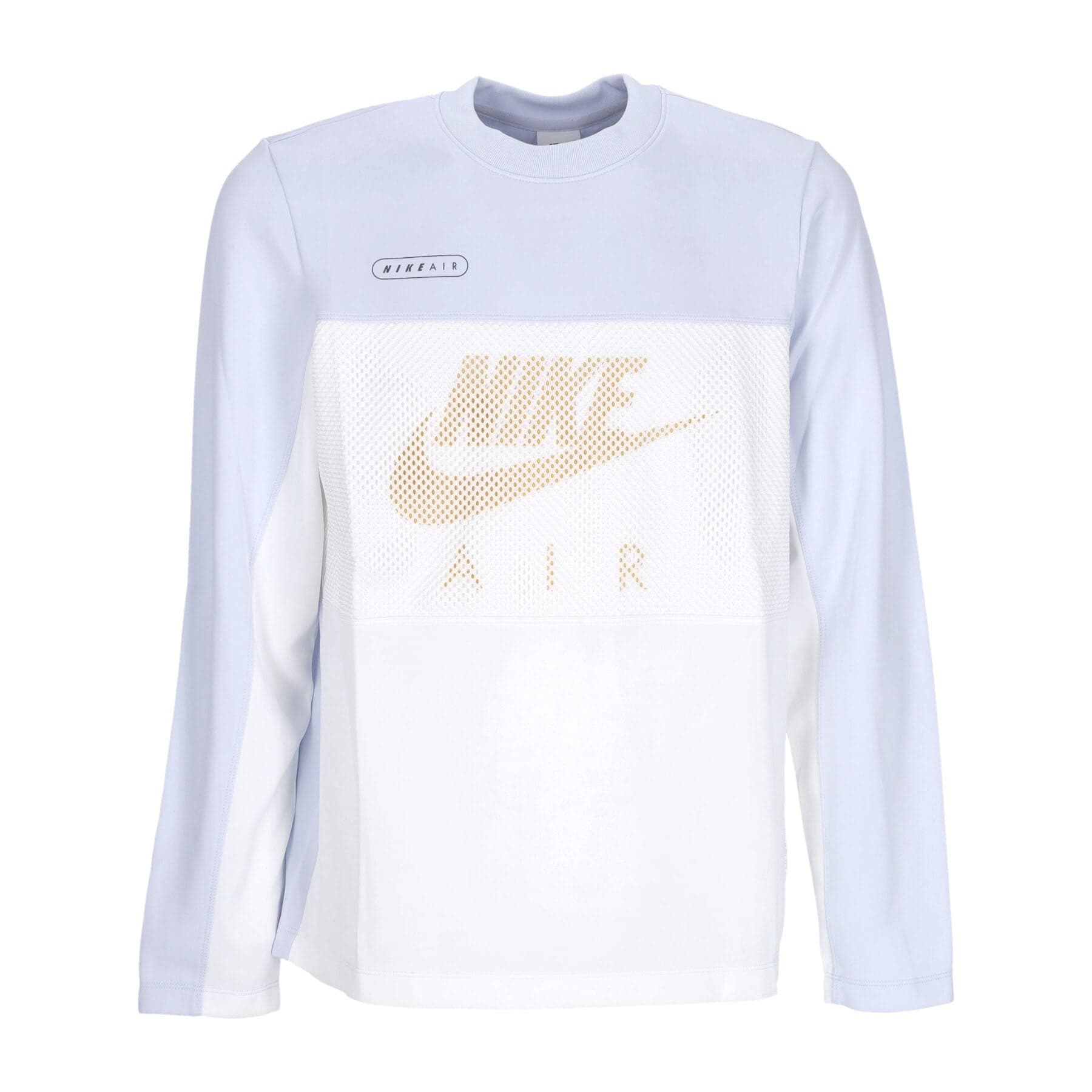 Nike Maglietta Manica Lunga Uomo Sportswear Air Poly-knit Crew Football Grey/white/vivid Sulfur da uomo in Felpe senza cappuccio Drestige - Casamassima, commercioVirtuoso.it