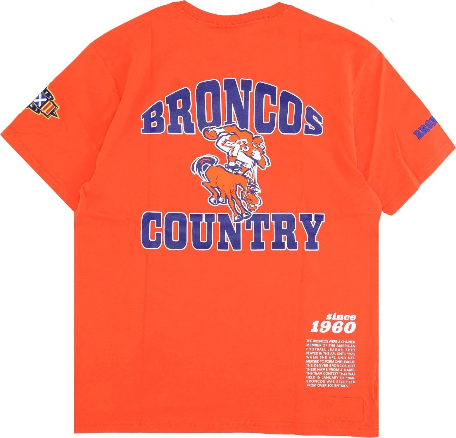 MITCHELL &amp; NESS Maglietta Uomo Nfl Team Origins Top Denbro Dark Orange da uomo in T-shirt Drestige - Casamassima, commercioVirtuoso.it