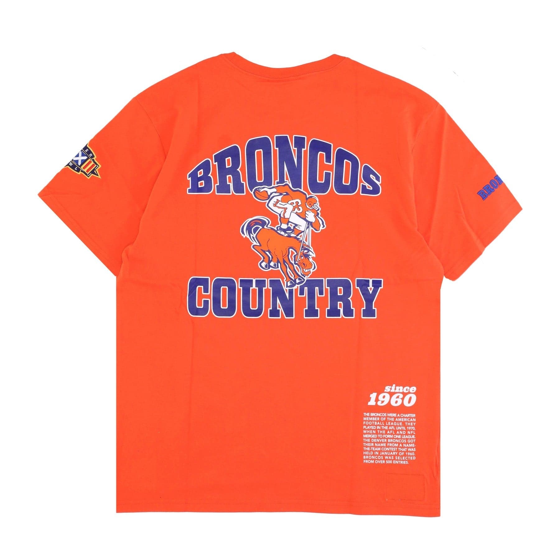 MITCHELL &amp; NESS Maglietta Uomo Nfl Team Origins Top Denbro Dark Orange da uomo in T-shirt Drestige - Casamassima, commercioVirtuoso.it
