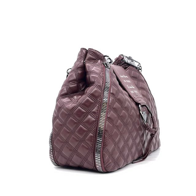 LE PANDORINE Borsa Vicky Trapuntata Mondo Bordeaux in Borse a spalla Calzature Durello - Agna, commercioVirtuoso.it