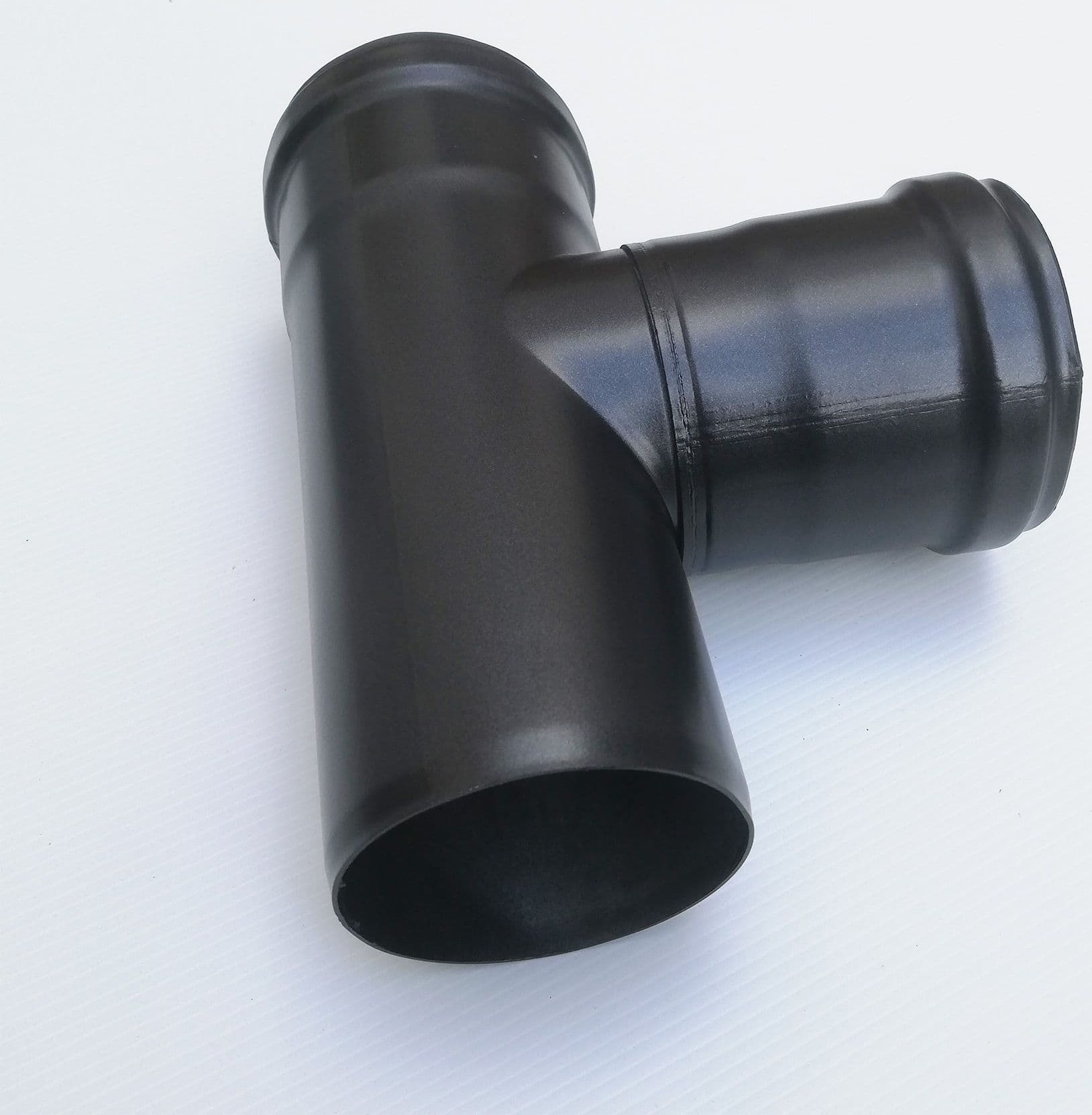 Raccordo a T 90° braga MF codino F nero pellet da 100mm in Tubi di scarico Aloiserw.com - Altomonte, commercioVirtuoso.it