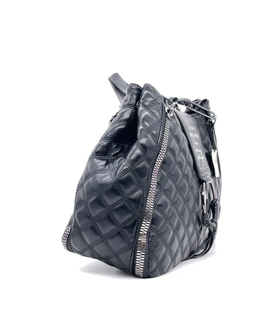 LE PANDORINE Borsa Vicky Trapuntata Black in Borse a tracolla Calzature Durello - Agna, commercioVirtuoso.it