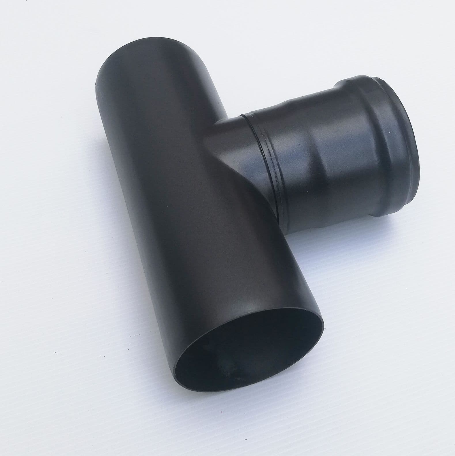 Raccordo a T 90° braga MM codino F nero pellet da 80mm in Tubi di scarico Aloiserw.com - Altomonte, commercioVirtuoso.it