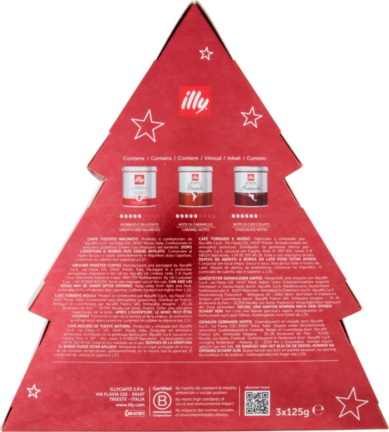 Illy Caffe Macinato Christmas Brasile+Guatemala+Classico 125gx3 in Caffè macinati Ecoprice.it - Avellino, commercioVirtuoso.it