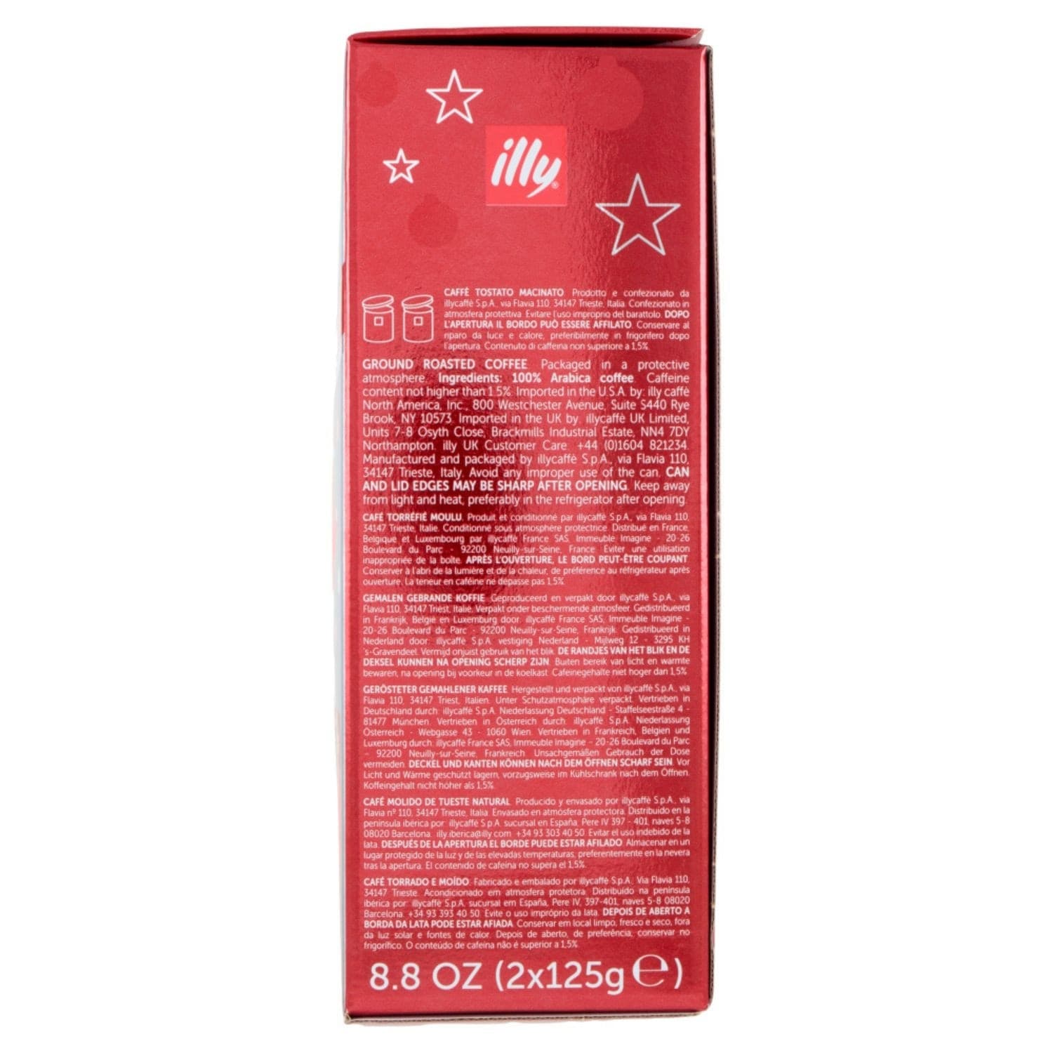 Illy Caffe Macinato Christmas Brasile+Guatemala 125gx2 in Caffè macinati Ecoprice.it - Avellino, commercioVirtuoso.it