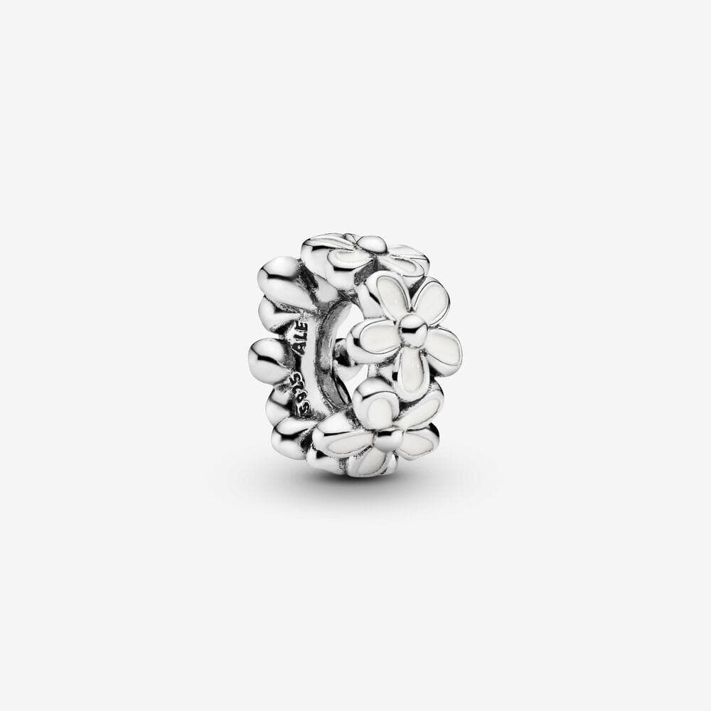 Pandora Charm distanziatore Margherita bianca in Bead Charm Alba Gioielli - Casoria, commercioVirtuoso.it