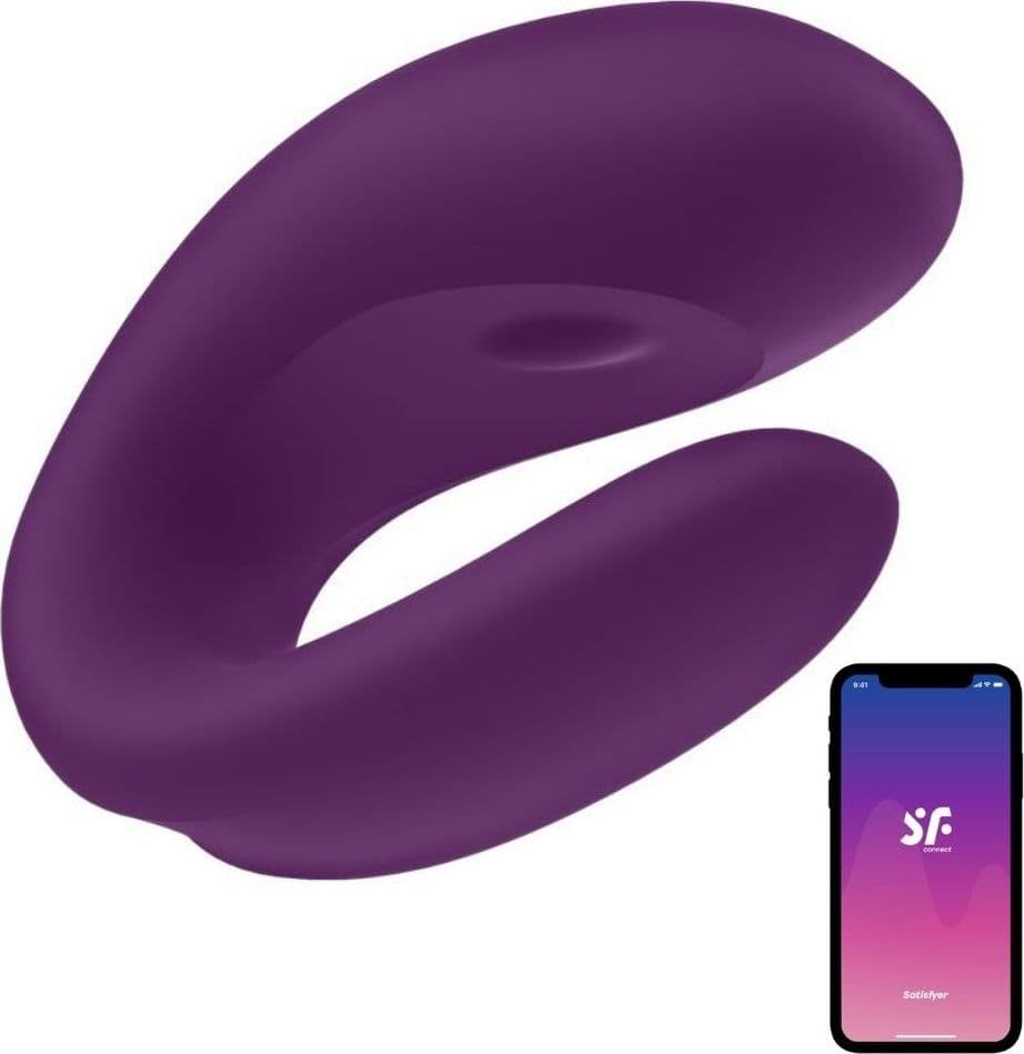 Vibratore di coppia Double Joy Partner Viola con APP di Satisfyer in Set regalo e kit erotici Sexy Tentazioni - Siracusa, commercioVirtuoso.it