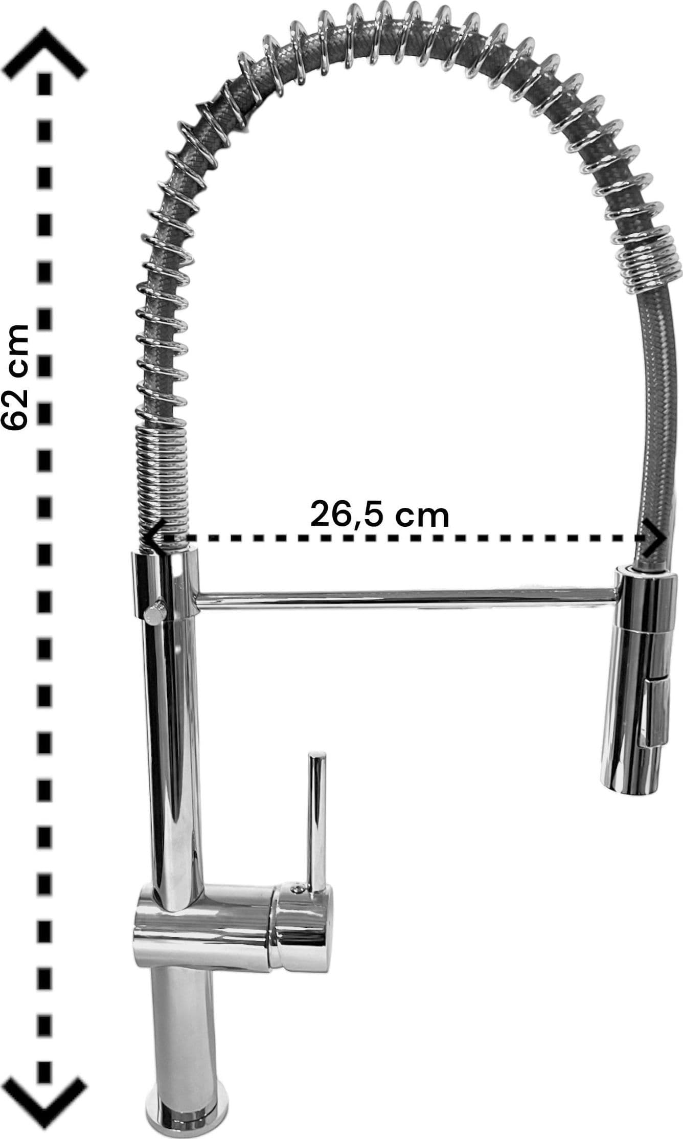 Miscelatore per cucina con doccia, alto in Rubinetti per lavelli da cucina BagnoClic.it - Pregnana Milanese, commercioVirtuoso.it