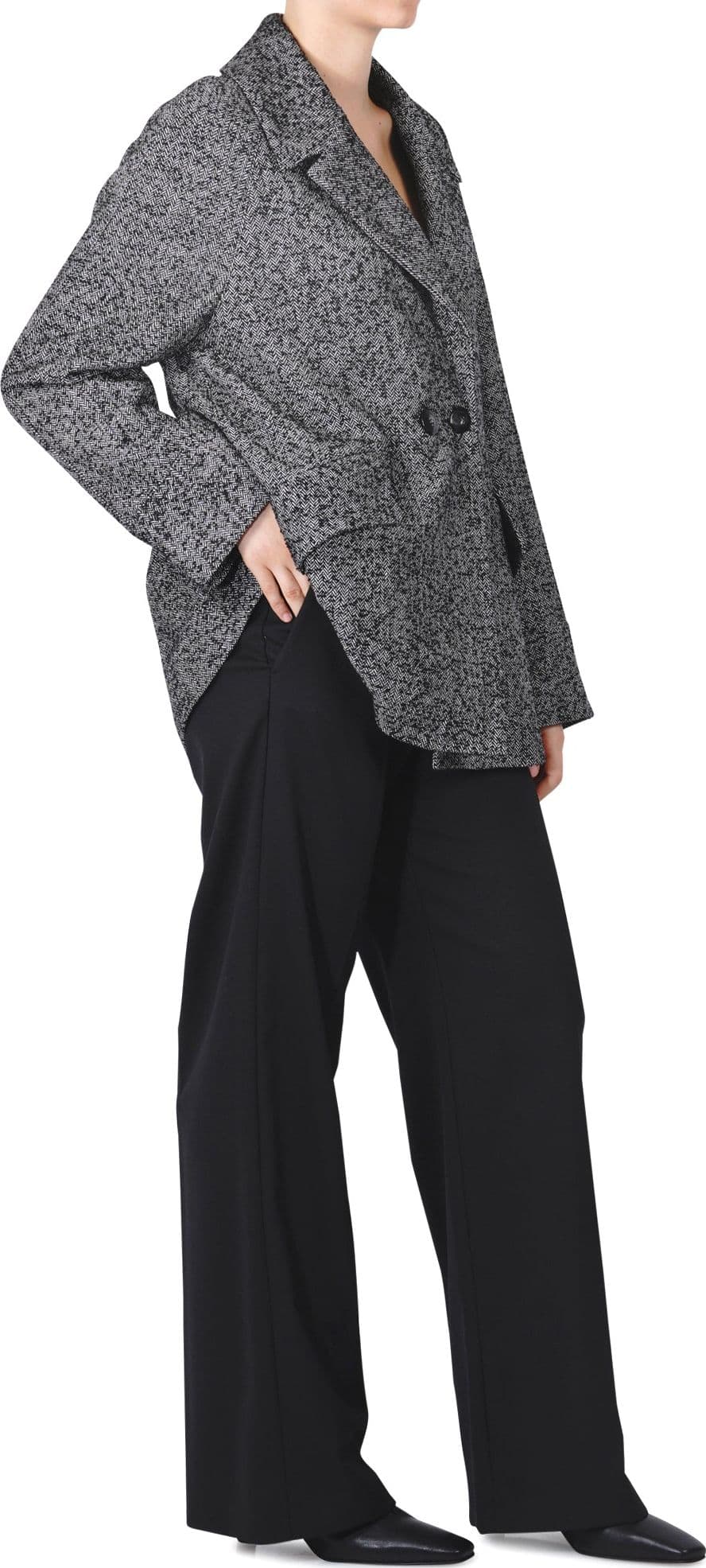 WEEKEND MAXMARA Weekend MaxMara - Pantalone - 460930 - Nero da donna in Pantaloni Drestige - Casamassima, commercioVirtuoso.it
