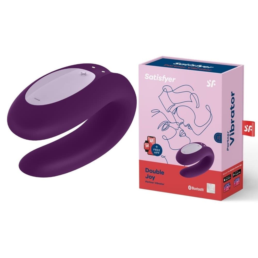 Vibratore di coppia Double Joy Partner Viola con APP di Satisfyer in Set regalo e kit erotici Sexy Tentazioni - Siracusa, commercioVirtuoso.it