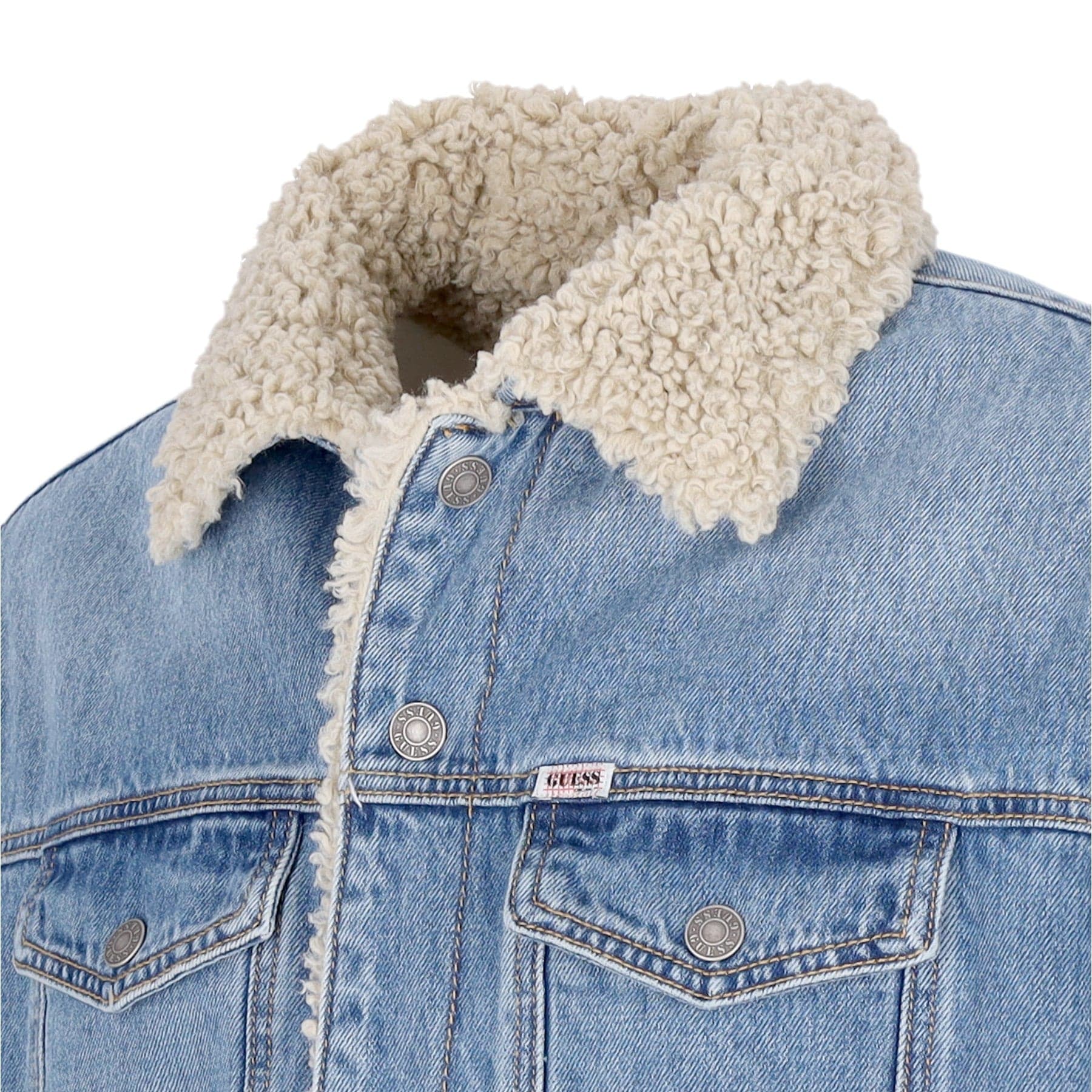 GUESS ORIGINALS Giubbotto Jeans Uomo Go Vintage Denim Jacket Sanded Medium Wash da uomo in Giacche Drestige - Casamassima, commercioVirtuoso.it