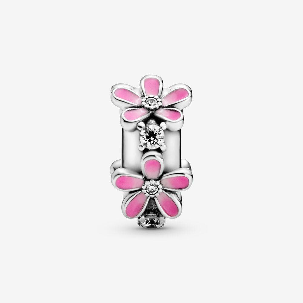 Pandora Clip Margherita rosa in Bead Charm Alba Gioielli - Casoria, commercioVirtuoso.it