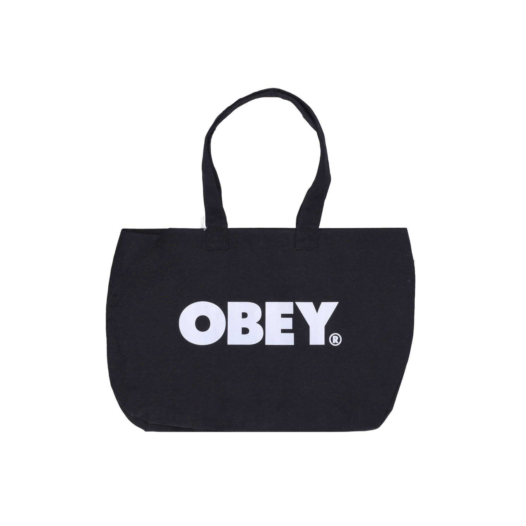 OBEY Borsa Di Tela Donna Canvas Tote Bag Black/white da donna in Borse riutilizzabili per la spesa Drestige - Casamassima, commercioVirtuoso.it