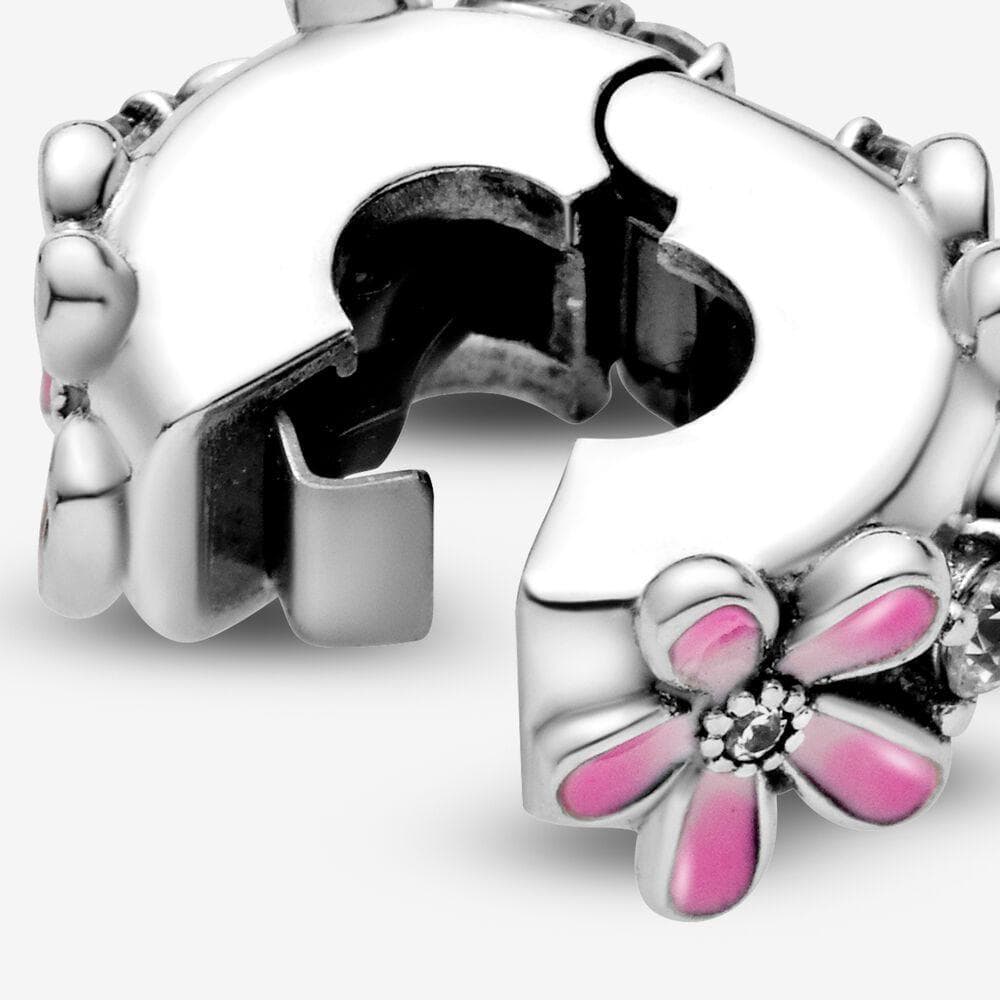 Pandora Clip Margherita rosa in Bead Charm Alba Gioielli - Casoria, commercioVirtuoso.it
