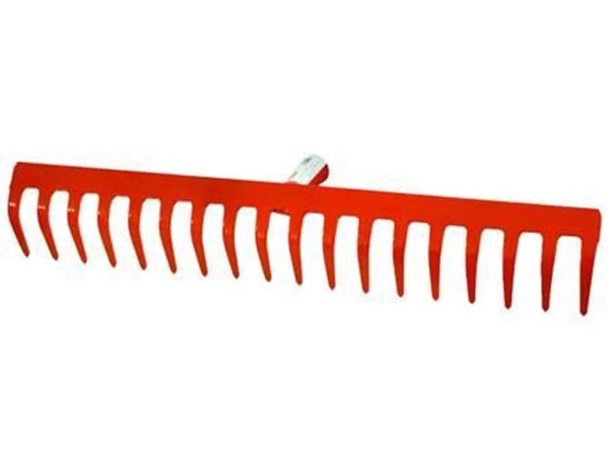 RASTRELLO ACCIAIO VERNICIATO ARANCIONE - 18 denti FERR 359955 in prodotto EuroStore07 - Alatri, commercioVirtuoso.it