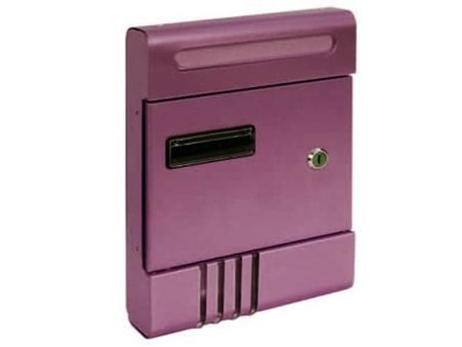 CASSETTA POSTA IN ALLUMINIO PER ESTERNI MARRONE ANODIZZATO - cm.20,4x7x29h. i