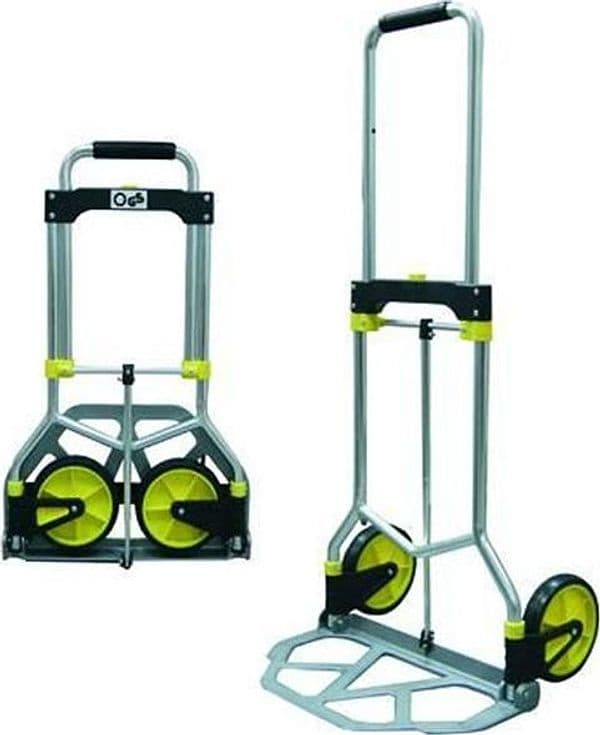 CARRELLO PORTACASSE PIEGHEVOLE IN ALLUMINIO PORTATA KG.8 cm.49x44x108h. - 0