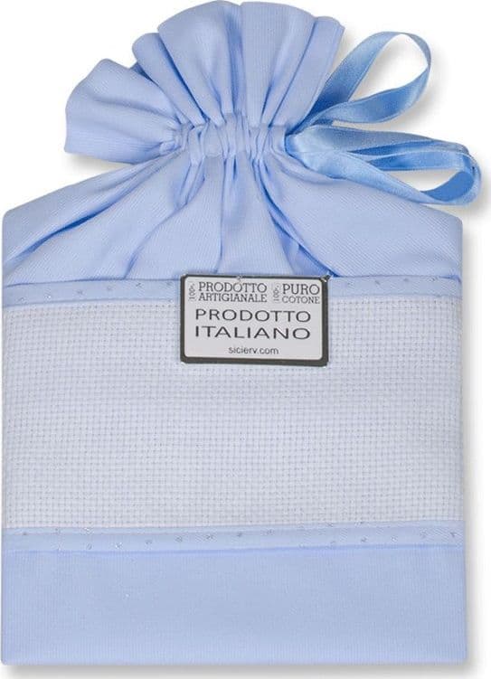 Sacco Nascita Neonato in Puro Cotone Ida in Sacca portabiancheria Collezione Casa - Trebisacce, commercioVirtuoso.it