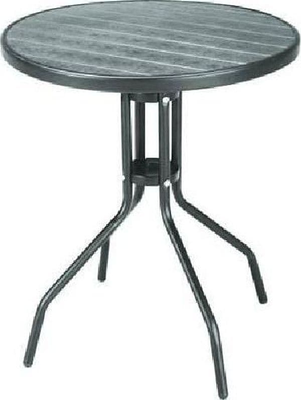 TAVOLO WOOD GREY IN RATTAN SINTETICO PP effetto legno FER 378161 in prodotto EuroStore07 - Alatri, commercioVirtuoso.it