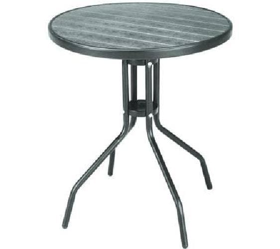 TAVOLO WOOD GREY IN RATTAN SINTETICO PP effetto legno FER 378161 in prodotto EuroStore07 - Alatri, commercioVirtuoso.it