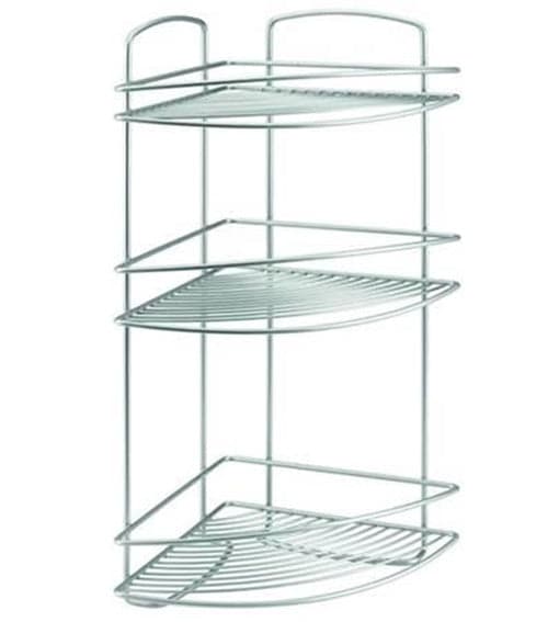 METALTEX MENSOLA ANGOLARE A 3 PIANI SERIE ONDA - cm.22x22x53 FER 324298