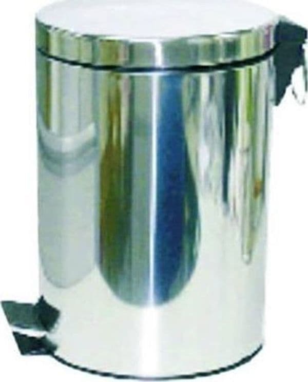 PATTUMIERA CON PEDALE INOX - lt.20 cm.29,2x45h. FER * 303347