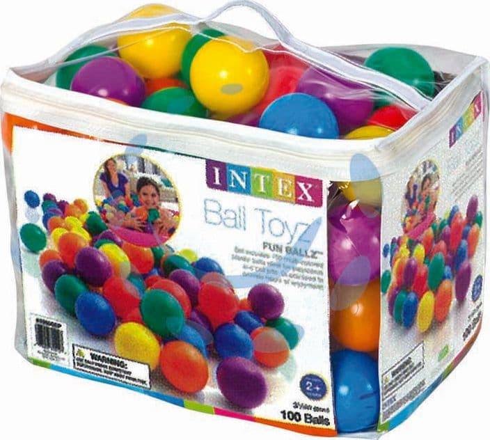 INTEX 49600 PALLINE COLORATE Ø CM.8 PZ.100 +2 ANNI FER-175067 in prodotto EuroStore07 - Alatri, commercioVirtuoso.it