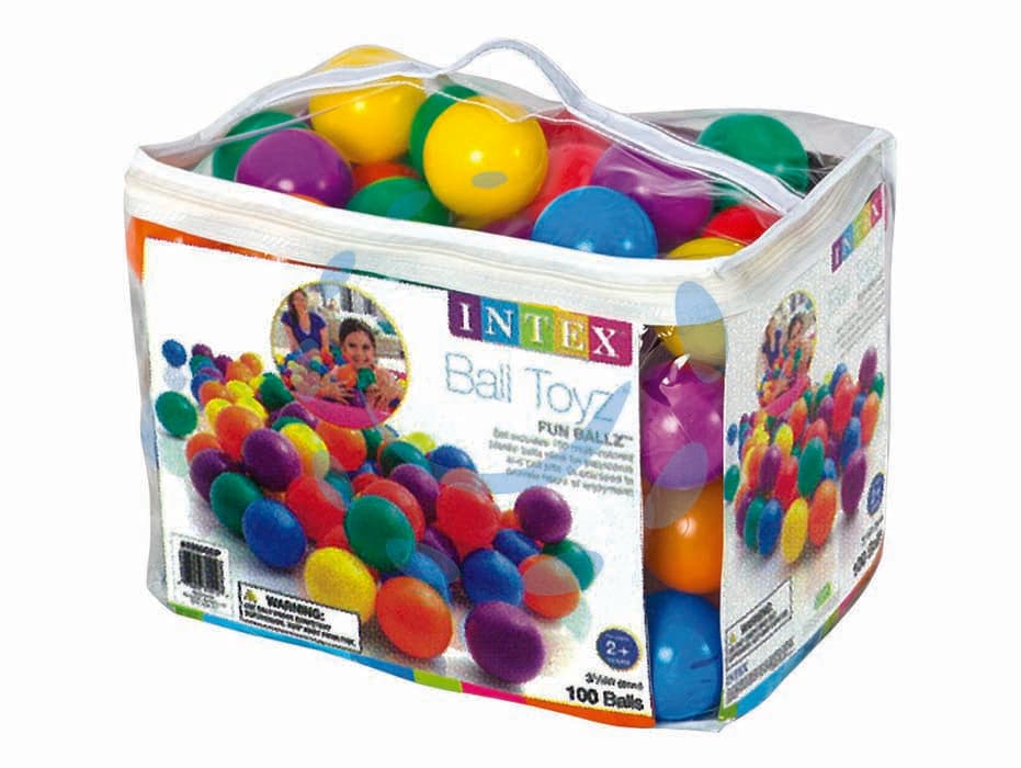 INTEX 49600 PALLINE COLORATE Ø CM.8 PZ.100 +2 ANNI FER-175067 in prodotto EuroStore07 - Alatri, commercioVirtuoso.it