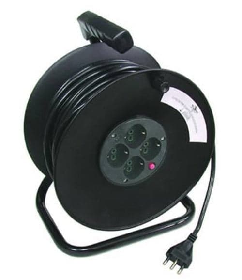 AVVOLGICAVO ELETTRICO 4 PRESE POLIVALENTI + CAVO da 3x mmq.1,5 mt.50 FER 117272 in prodotto EuroStore07 - Alatri, commercioVirtuoso.it