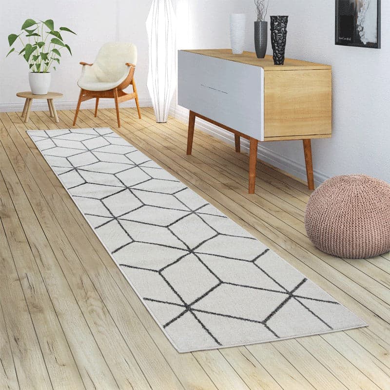 Tappeto per Cucina e Soggiorno a Pelo Corto Mille Cubi in Tappeti Runner Collezione Casa - Trebisacce, commercioVirtuoso.it