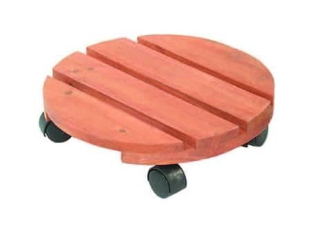 PORTAVASO IN LEGNO CON RUOTE - ø cm.35 FER-224512 in prodotto EuroStore07 - Alatri, commercioVirtuoso.it