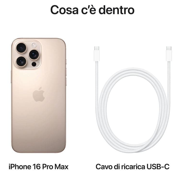Apple Iphone 16 Pro Max 256GB Desert Titanium EU in Cellulari e Smartphone Prezzo Bomba Store - Casalnuovo di Napoli, commercioVirtuoso.it