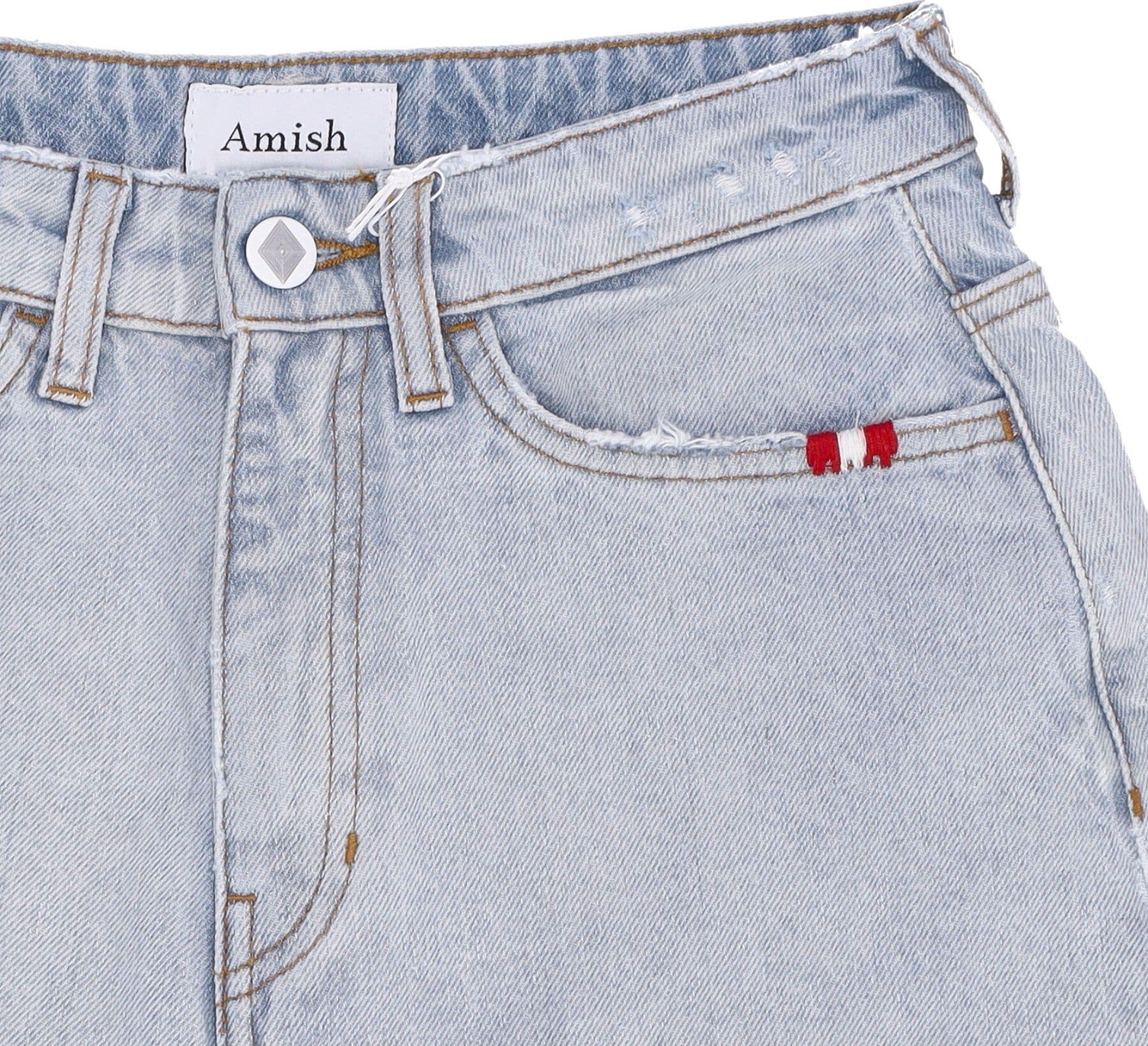 AMISH Jeans Corto Donna Short Ivy Denim Sun Bleach da donna in Pantaloncini Drestige - Casamassima, commercioVirtuoso.it