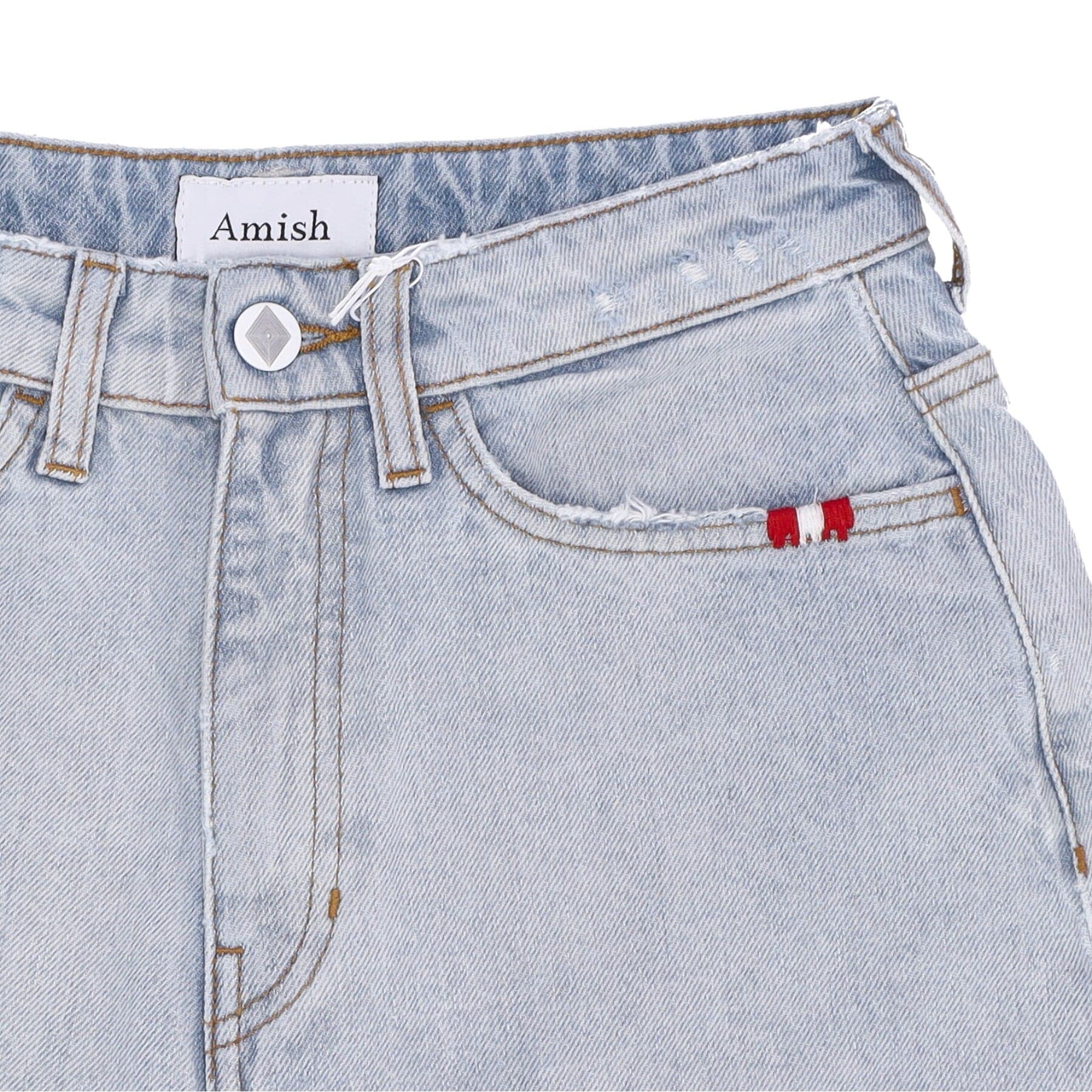 AMISH Jeans Corto Donna Short Ivy Denim Sun Bleach da donna in Pantaloncini Drestige - Casamassima, commercioVirtuoso.it