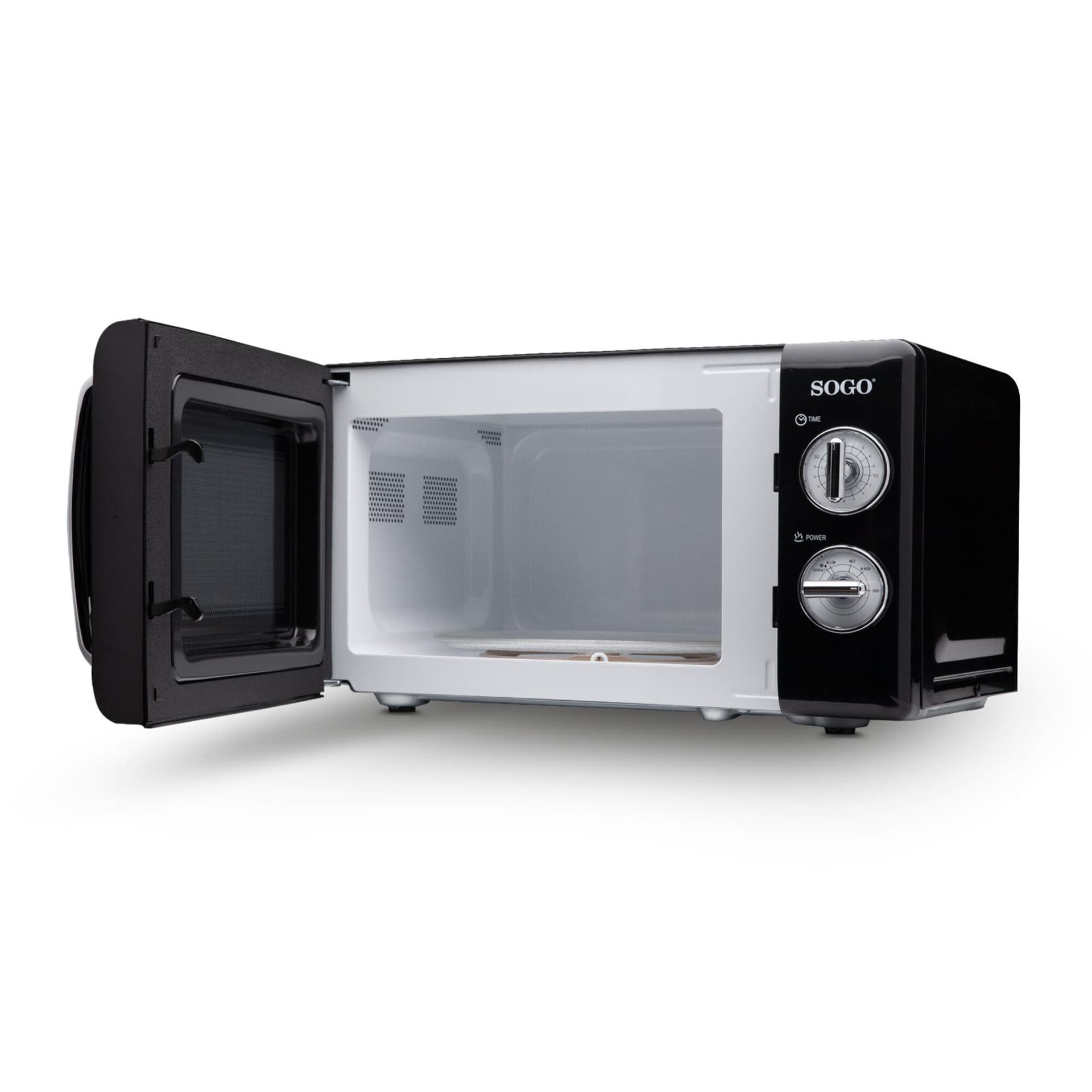 Forno a Microonde Retrò 20L 700W SOGO- Senza Grill, 5 Livelli di Potenza, Timer 30 Min, Funzione Scongelamento, Piatto Girevole 245mm in Forni a microonde standard SellUp - Bassano del Grappa, commercioVirtuoso.it