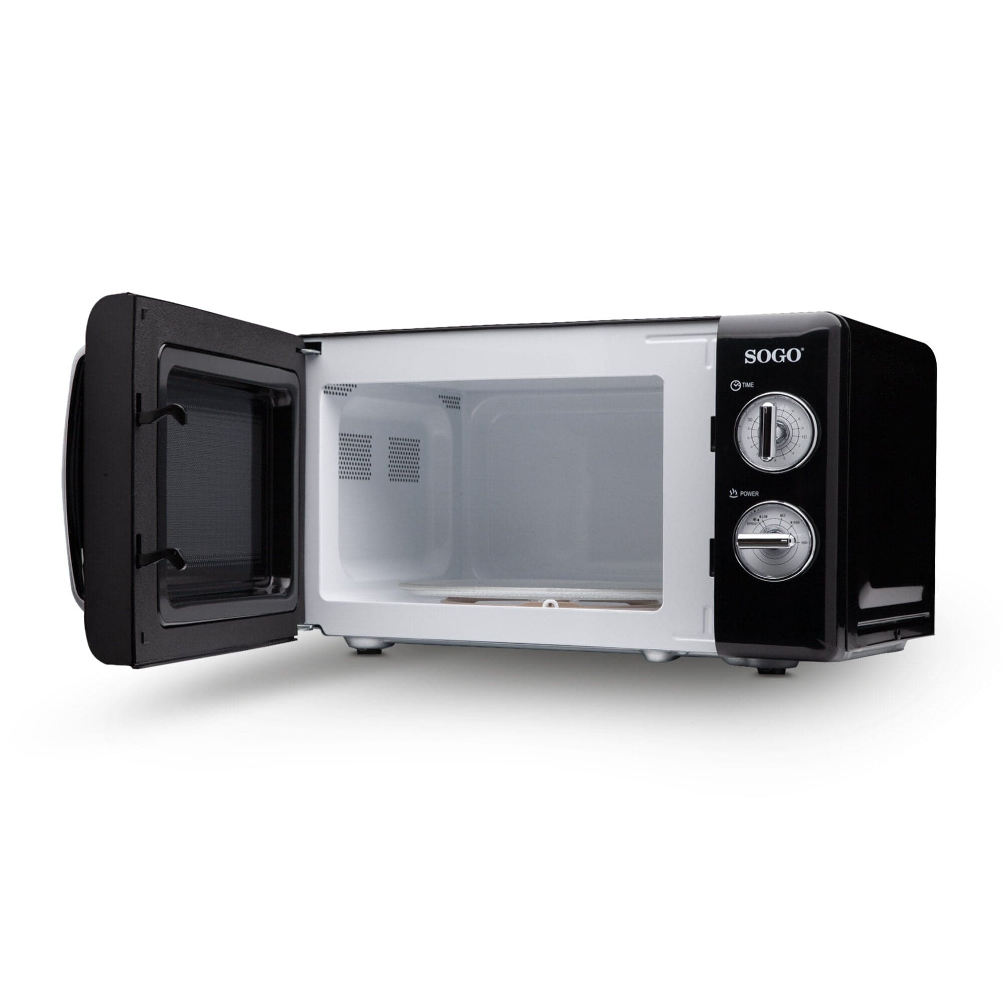 Forno a Microonde Retrò 20L 700W SOGO- Senza Grill, 5 Livelli di Potenza, Timer 30 Min, Funzione Scongelamento, Piatto Girevole 245mm in Forni a microonde standard SellUp - Bassano del Grappa, commercioVirtuoso.it