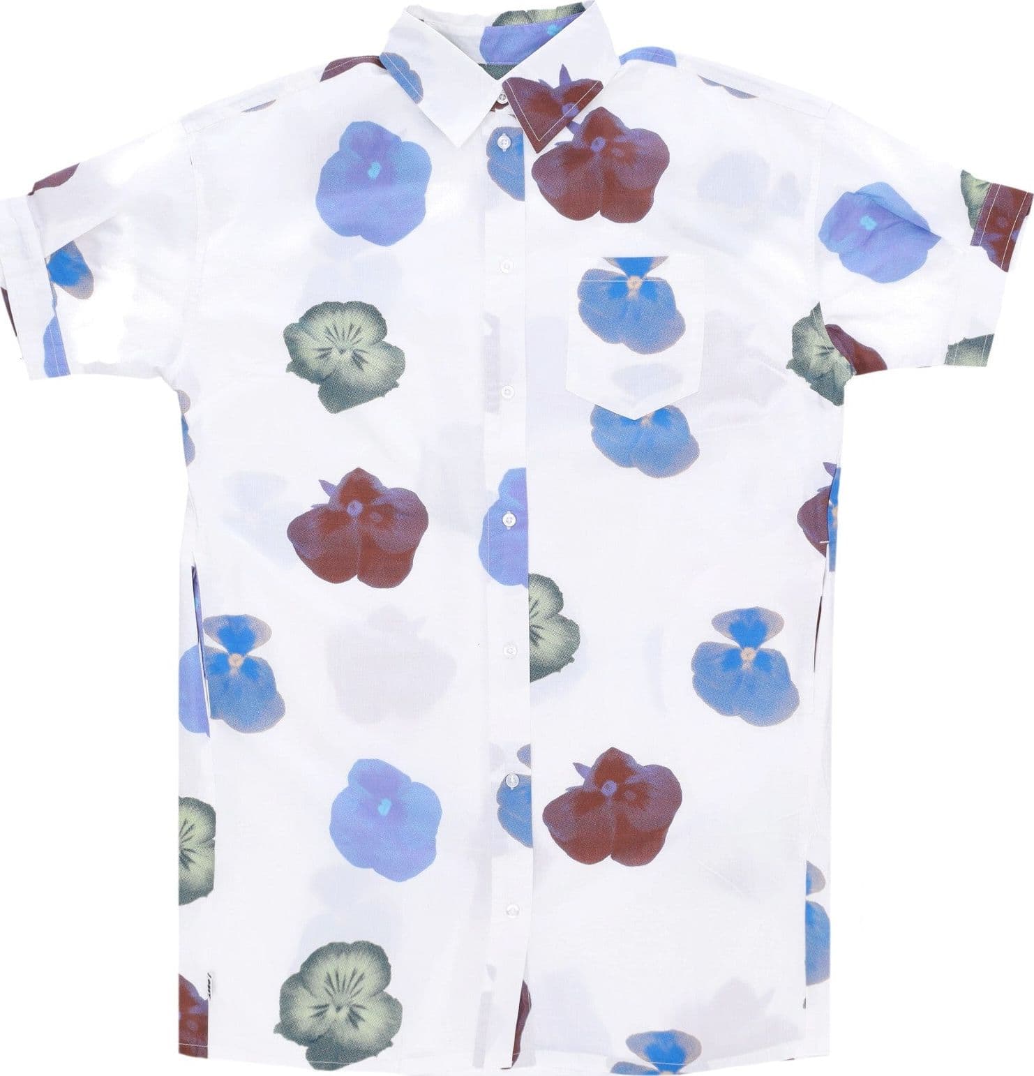 OBEY Vestito Donna Hana Shirt Dress White Multi