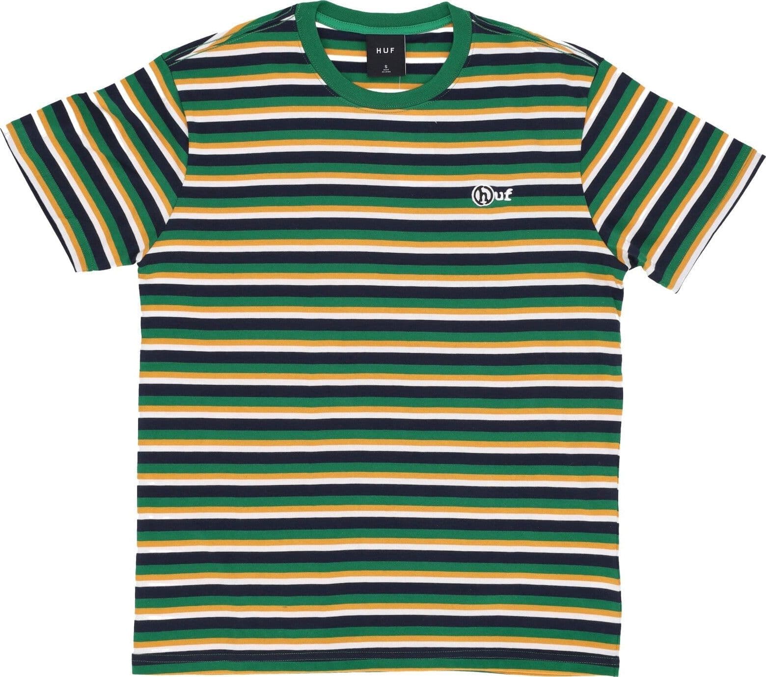 HUF Maglietta Uomo Webster Stripe Knit Top Gold da uomo in T-shirt Drestige - Casamassima, commercioVirtuoso.it