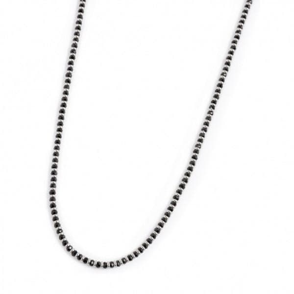 Marlù - COLLANA CON AGATA NERA SFACCETTATA ACCIAIO in Collane Alba Gioielli - Casoria, commercioVirtuoso.it