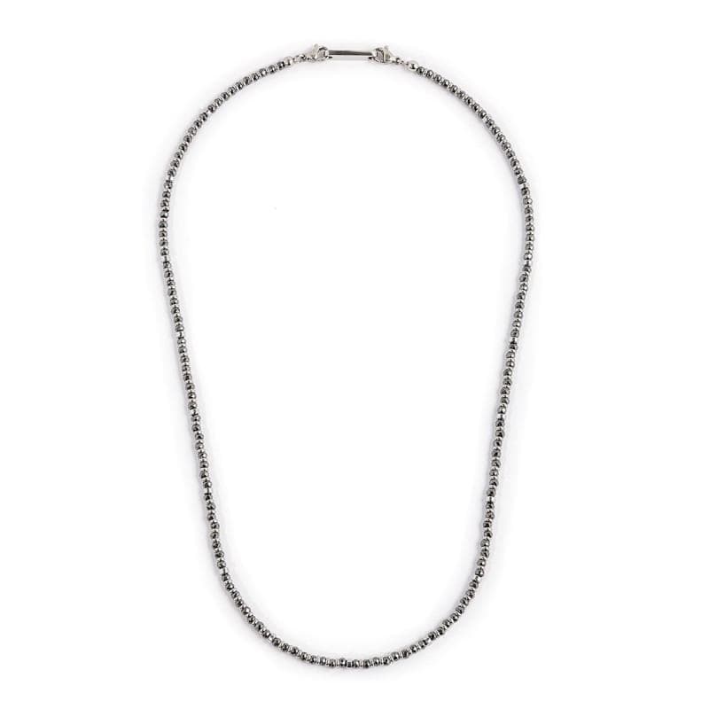 Marlù - COLLANA CON EMATITE SFACCETTATA E LISCIA ACCIAIO in Collane Alba Gioielli - Casoria, commercioVirtuoso.it