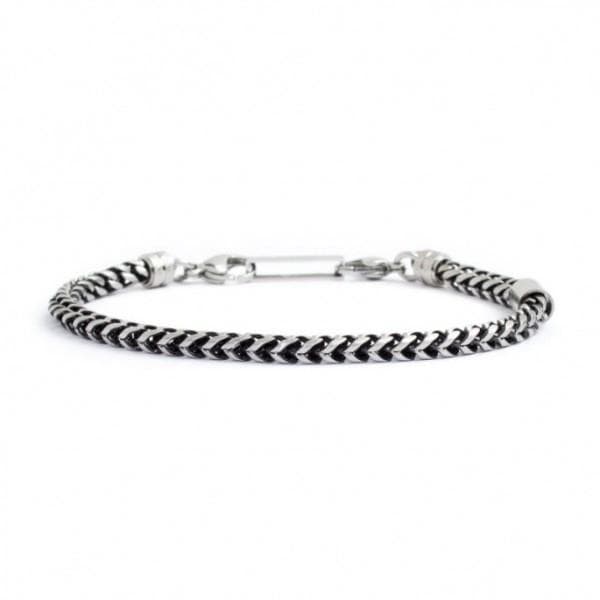 Marlù - BRACCIALE BRUNITO CATENA FISHBONE 4MM