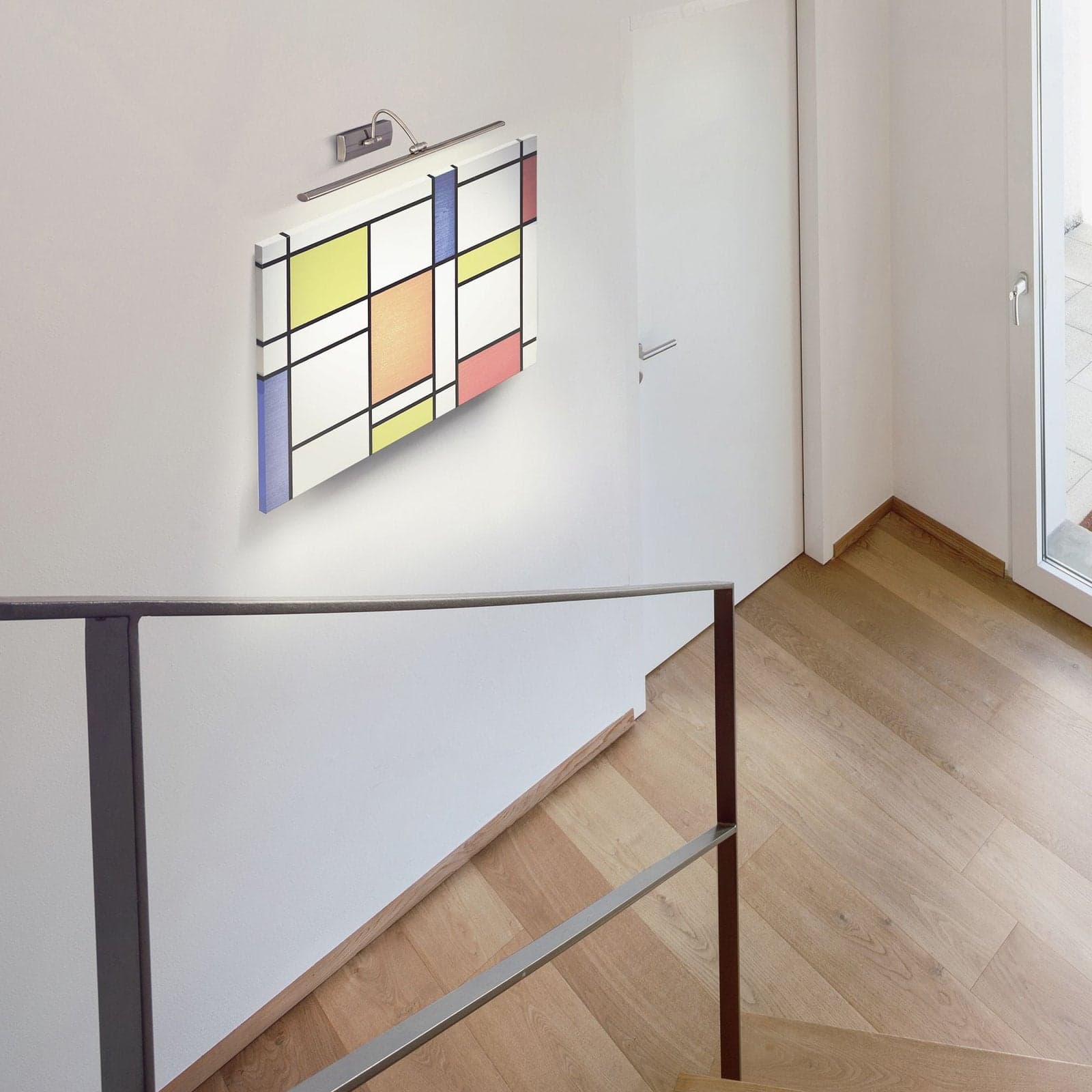 Applique Contemporanea Barcellona Acciaio Argento Led 10W in Applique LuceArt - Montecorvino Pugliano, commercioVirtuoso.it
