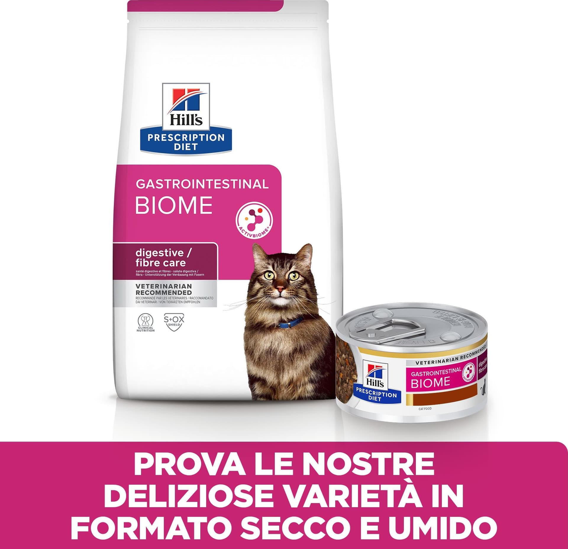 Hill's Prescription Diet Gastrointestinal Biome umido Gatti Adulti pollo e verdure 82 gr in Secco 101 Market - Poggibonsi, commercioVirtuoso.it