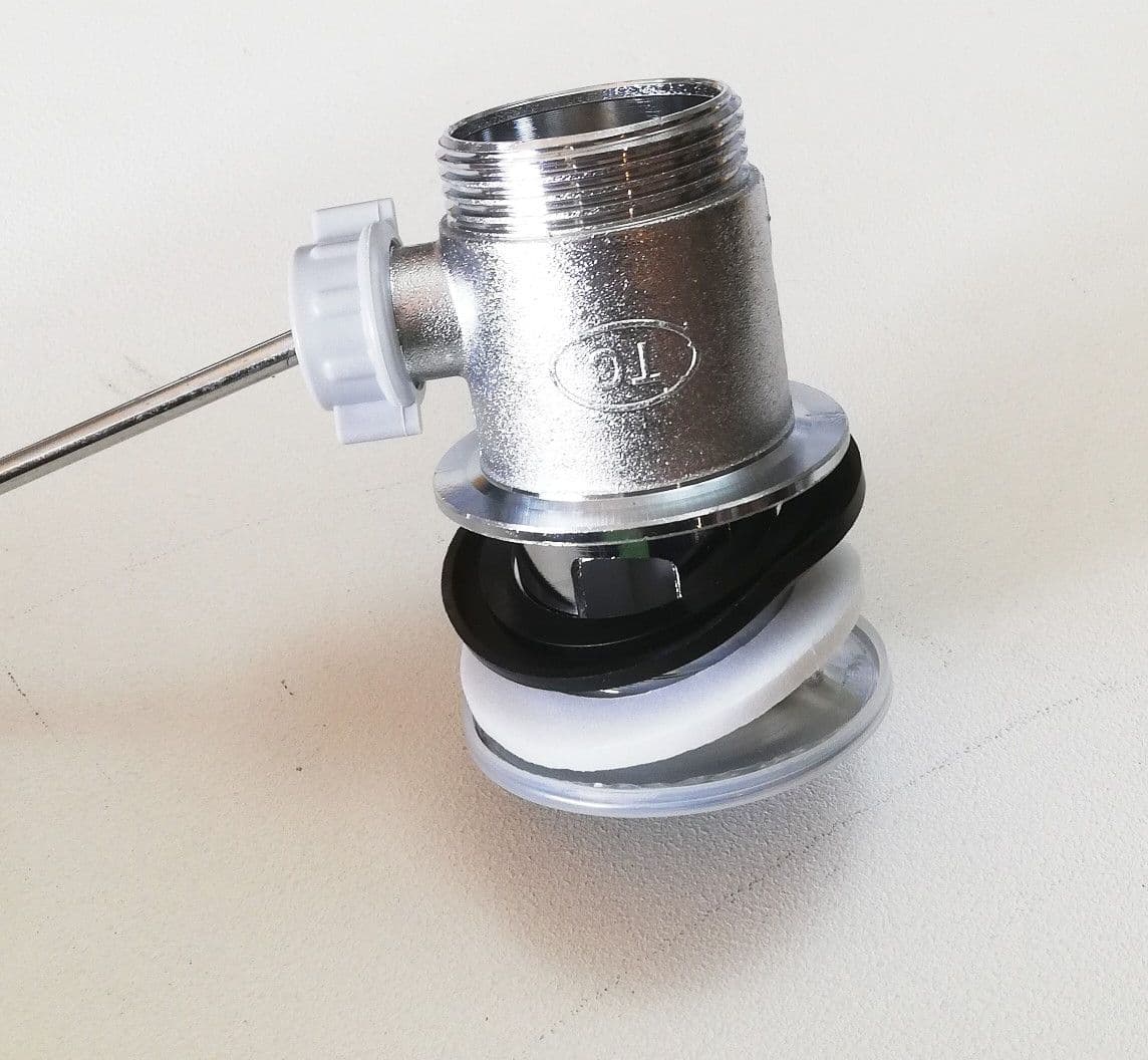 Scarico salterello piletta da 1"+1/4 pollice per lavabo e bidet in Tappi Aloiserw.com - Altomonte, commercioVirtuoso.it
