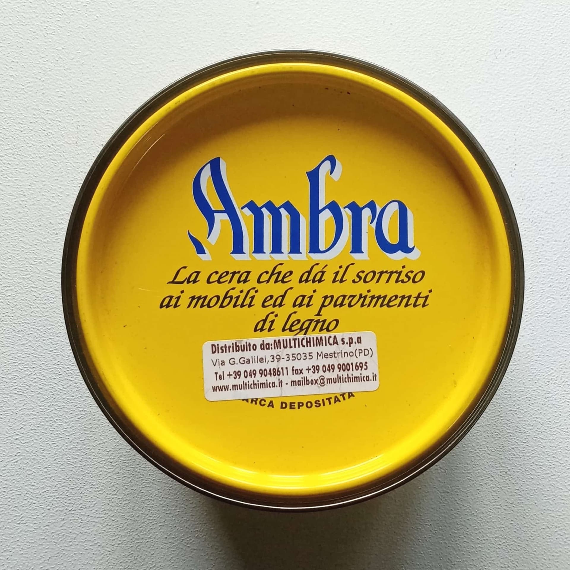 Ambra 500ml cera solida gialla per il trattamento di mobili antichi e pavimenti in legno in Cera Aloiserw.com - Altomonte, commercioVirtuoso.it