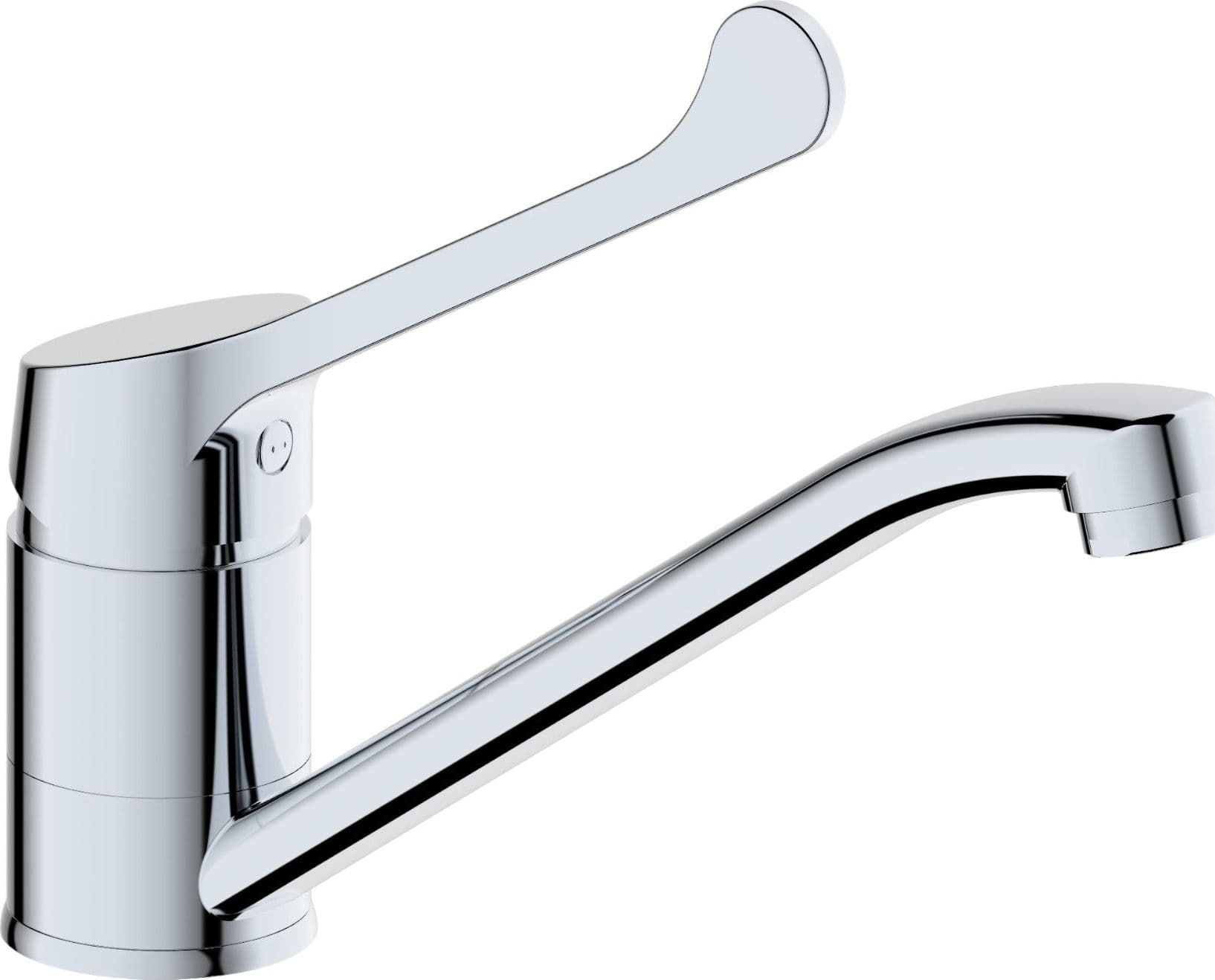 Miscelatore lavello cucina leva clinica completo