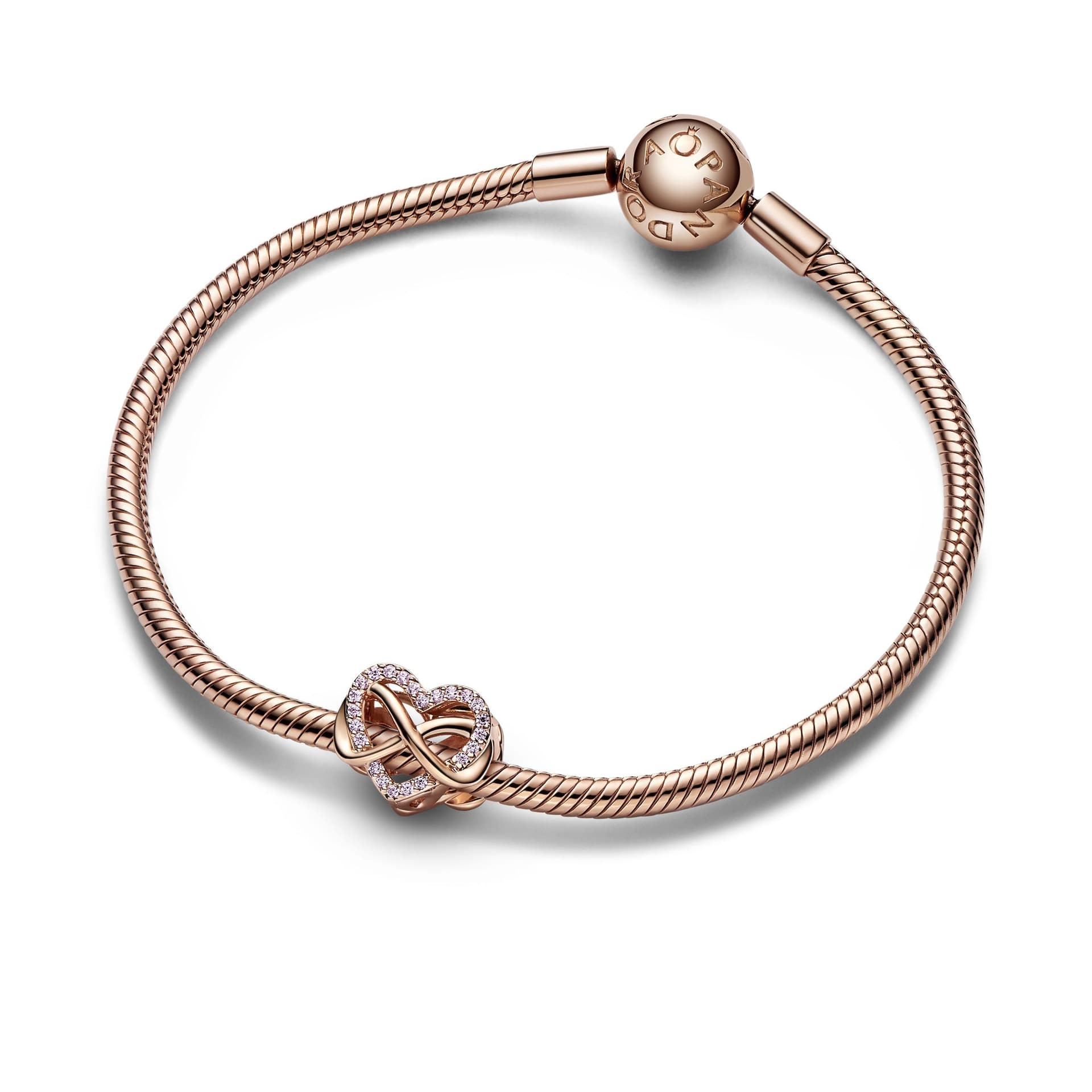 Pandora - Charm Cuore Rosa e Infinito in Bead Charm Alba Gioielli - Casoria, commercioVirtuoso.it