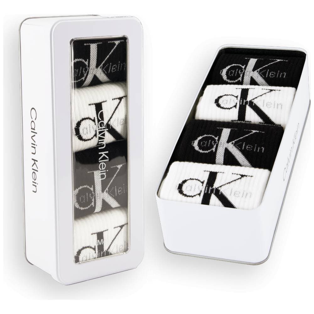 Calvin Klein uomo pack 4 calze bianco nero 701235982001801 in Calze Prodotti di Classe - Nocera Superiore, commercioVirtuoso.it